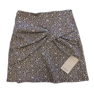 Zara Mini  Cheetah Print Stretchy Skirt Size XS